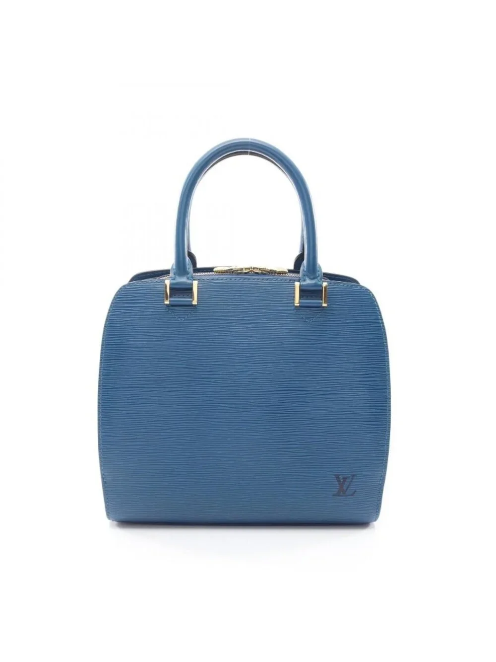 Louis Vuitton Handbag Pont Neuf Toledo Blue Leather